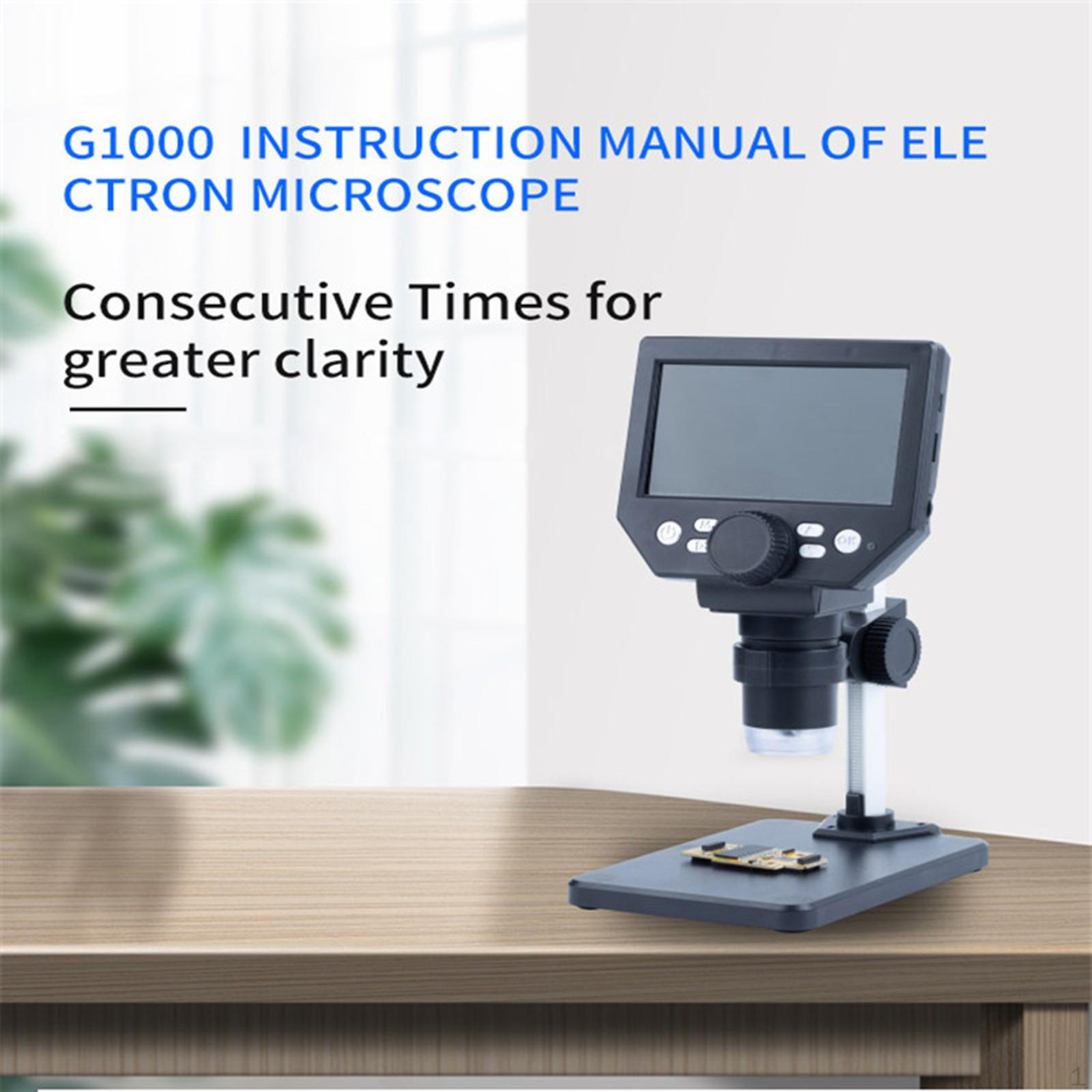 

Цифровой USB-микроскоп Электронный Фотографируемый HD1080P ЖК-дисплей 8 Светодиодная Подсветка Ручной