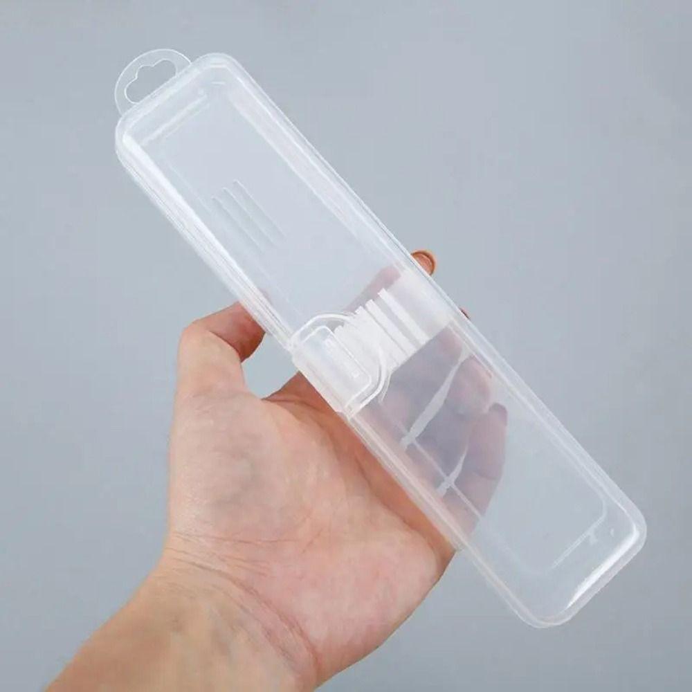 with Snap Makeup Brush Box Transparent Storage Box Multifunctional Stationery Organizer
