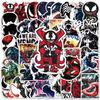 Venom Stickers, 50 Stickers, Popular Movie, Cute DIY, Smartphone, Suitcase, Guitar, Diary, Moe Goods, Gift, Birthday Party Supplies, Cute Party Decals