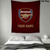 Custom Arsenal F.C Wall Hanging Printed Fabric Blanket Decorative Tapestries for Bedroom Living Room Home Decor