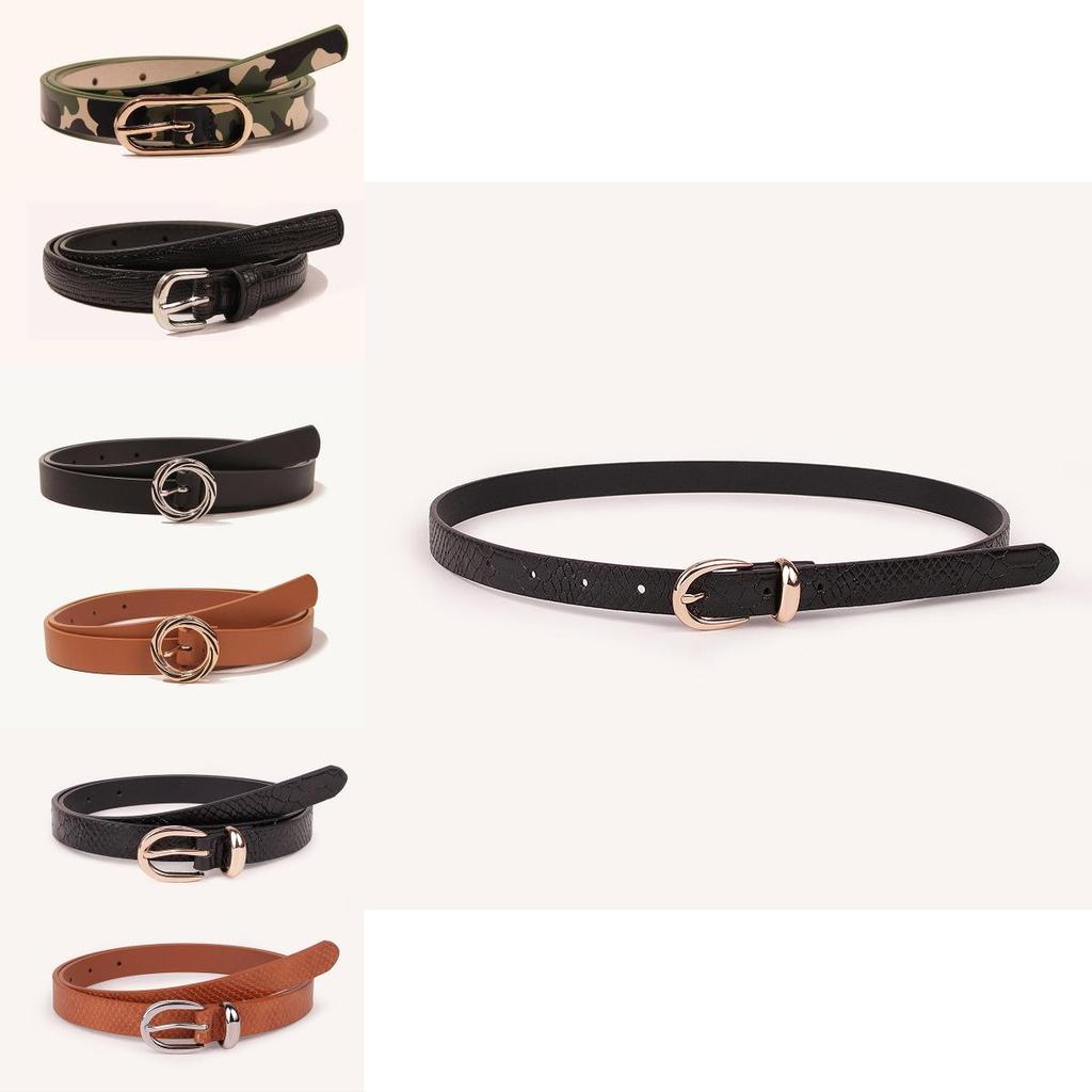Snake Print Belt Combo Pack With Alloy Buckles For Elegant Daily Use