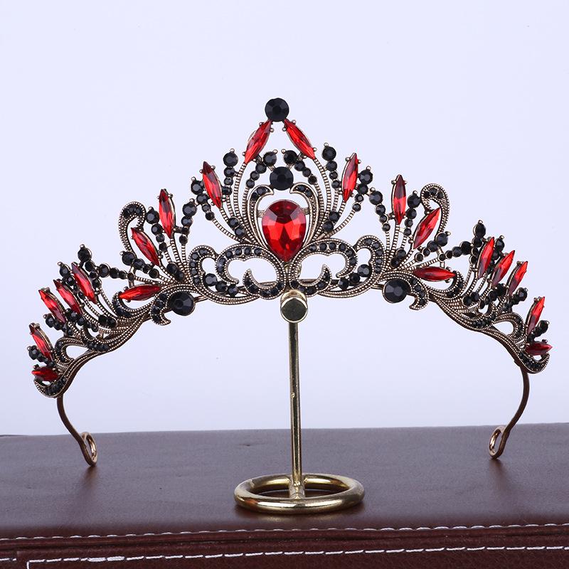 Braut Kopfbedeckungen Luxuriöse neue Krone Hochzeitskleid Barock Geburtstag Krone Haarschmuck