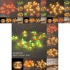 Festive 2m 20led Hanging Christmas Lights Snowflake And Candy Cane Design