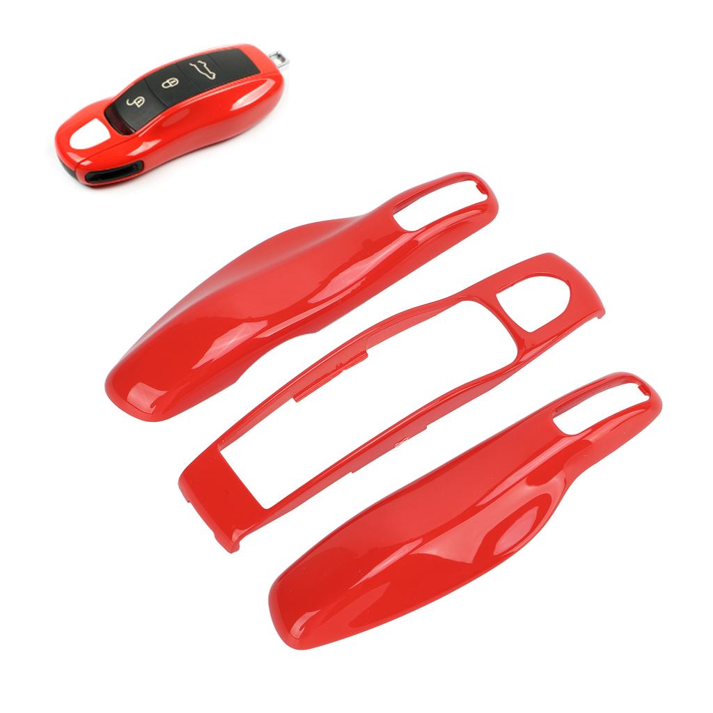 Key Fob Cover Shell Protector Car Modification Replacement for Panamera Cayenne MACAN Boxster Cayman 911 718Orange