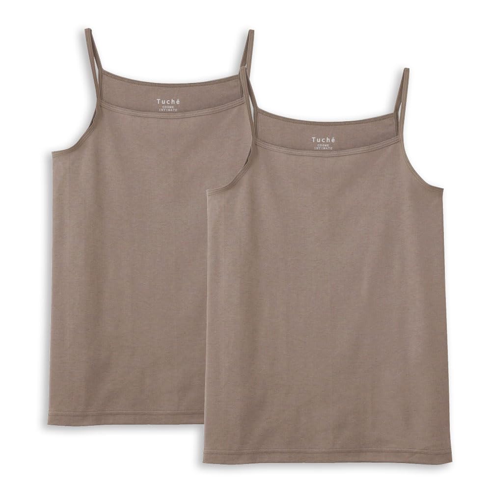 Camisole wearable misty set of M [Gunze] Tuche, cosmetics, 100% cotton, TC4056, women's, brown, 2,