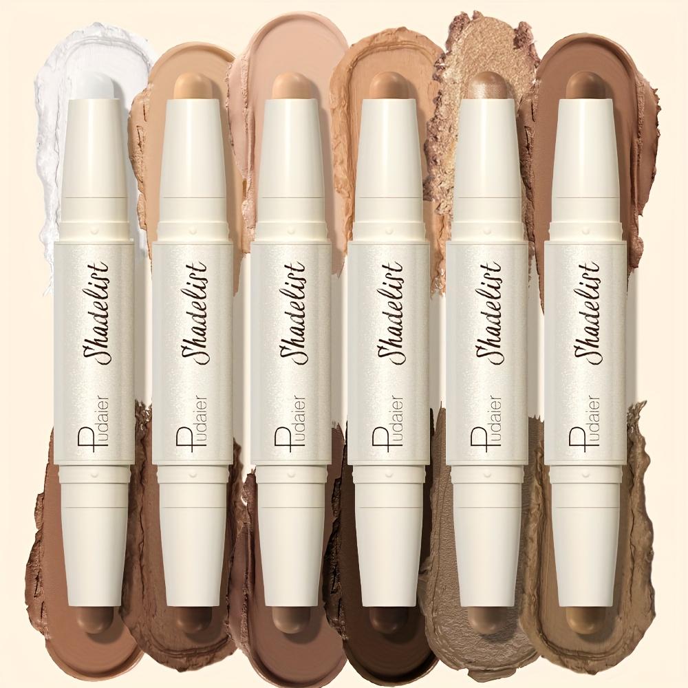 Double Ended Multi Function Contour Stick Long Lasting Highlight & Define for A Three Dimensional Nose Bridge Shadow, Waterproof Foundation