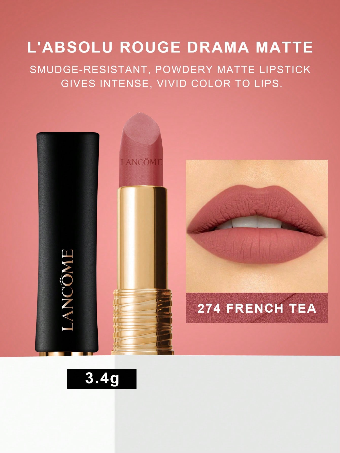 

Lancôme L Absolu Rouge Drama Matte Помада - Полный пигмент и комфорт