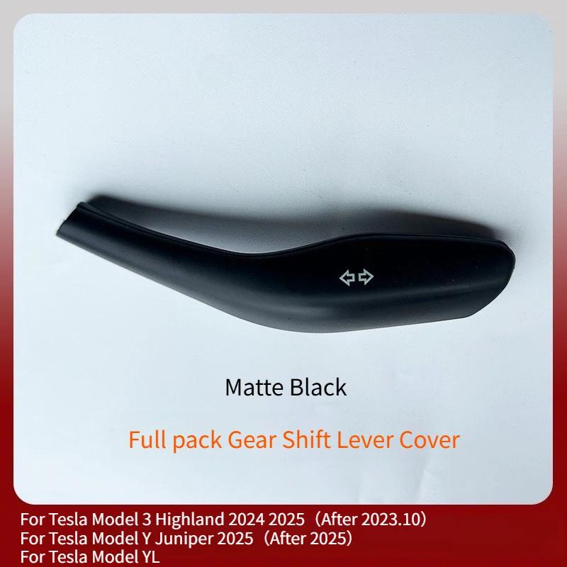 For Tesla Model 3 Highland Model Y/YL Juniper 2025 Shift Lever Decoration Cover Steering Wiper Gear Lever Interior Modification