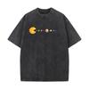 Star Snake Tops Tees Funky Round Collar Outdoor Short Sleeve Pure Cotton Womens Retro Washed T Shirts Funny Washed Tops Tees