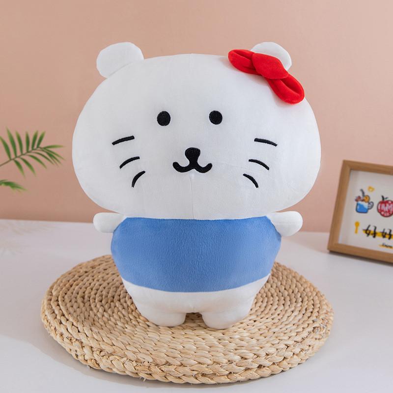 Grey Wolf Hello Kitty Pig Plush Toy Cute Cartoon Stuffed Animal For Kids And Adults