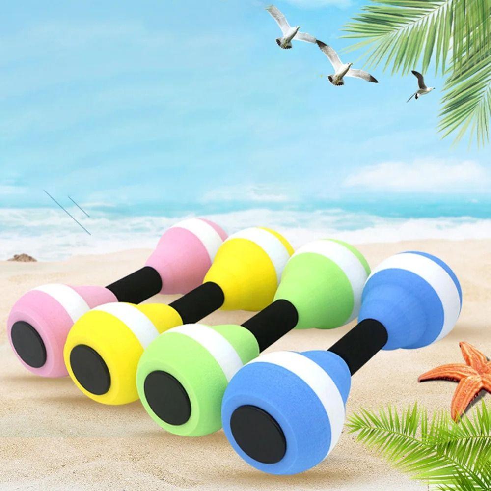 2PCS Hand Weights Pool Aqua Dumbbells EVA Aerobics Dumbbell Water Floating Dumbbell  Swimming Pool