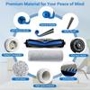 A78E-24 Pcs For Ecovacs Deebot X9 Pro Omni X9 Pro Vacuum Robot Main Side Brush Mop Filter Dust Bags