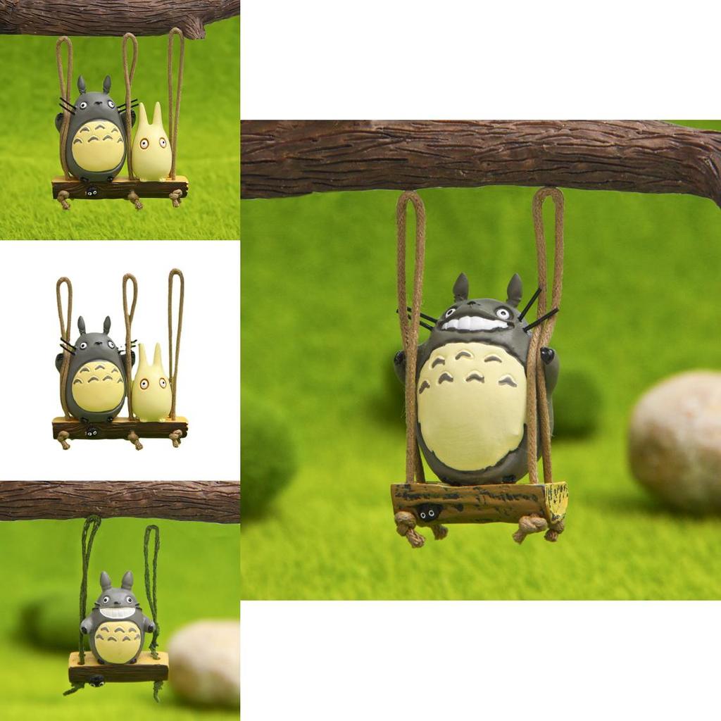 My Neighbor Totoro Swing Cat Scene Mini Model Ornament For Gift Giving And Home Decor