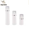 15/30/50ml Transparent PP All-Plastic Lotion Vacuum Bottle, Korean Style, Snap-On Porcelain White Dispenser