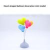 Miniature Balloon Model 1/12 Dollhouse 3D Heart Balloon Stand Dollhouse Wedding Birthday Scene Decor Micro Scene Photos Props
