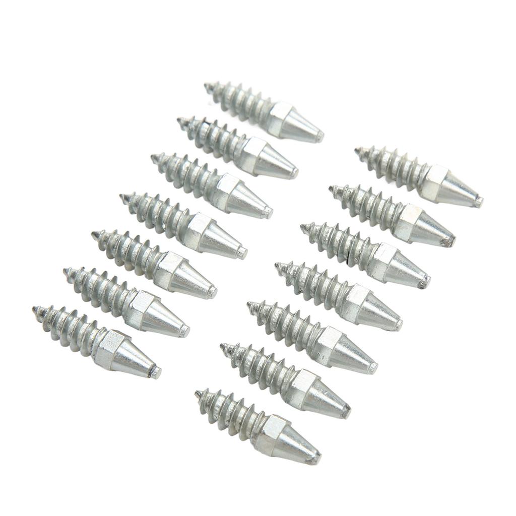 50PCS Wheel Tyre Stud Slip Resistant Strong Grip Snow Tire Spikes for Loader Skid Steer Tractor Forklift Motorcycle