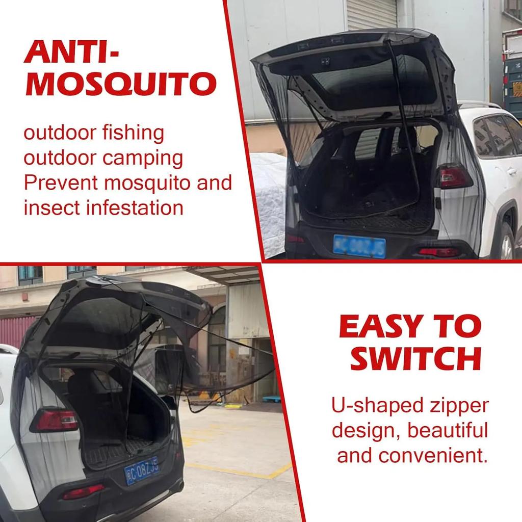 Magnetic SUV MPV Summer Mosquito/Fly Screens Car Nets Car Tailgate Mosquito Net Universal Screen Trunk Ventilation Mesh Net