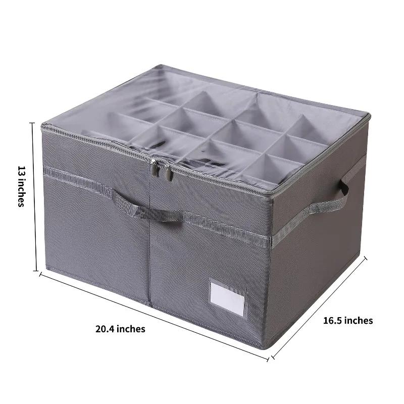 Shoe Storage Box 16-grid Shoe Box Multi-function Shoe Storage Box Transparent Storage Box Folding Shoe Box