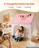 VEVOR Kids Play Tent PVC Frame Playhouse for Kids with Padded Mat Pink, for Toddlers Girls Boys, Indoor & Outdoor, Reading Nook Nap Bed Tent