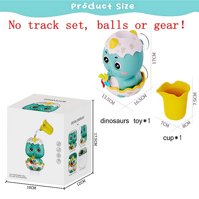 

Малыши Сделай сам Трек с шариками для ванны, бассейна, интерактивный подарок, сборный трек, яйцо динозавра, игрушка для душа с водой и распылителем