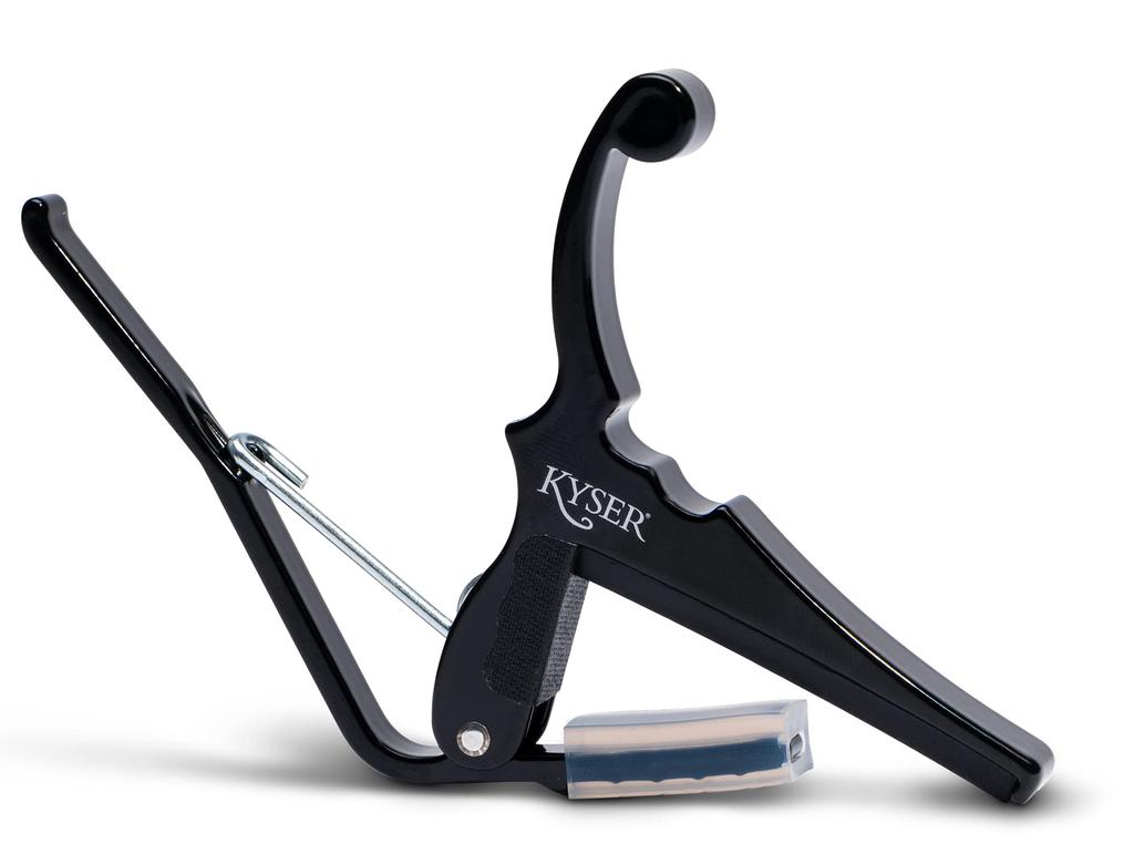 Kyser Quick Change Capo Tast for Electric KGEB Guitar, Black,