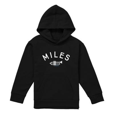 Miles Davis Childrens/Kids Trumpet Pullover Hoodie