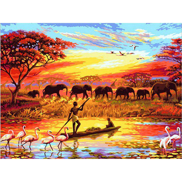5D Diamond Painting Elephant Full Round Drill Animal New Arrival Diamond Embroidery Cross Stitch