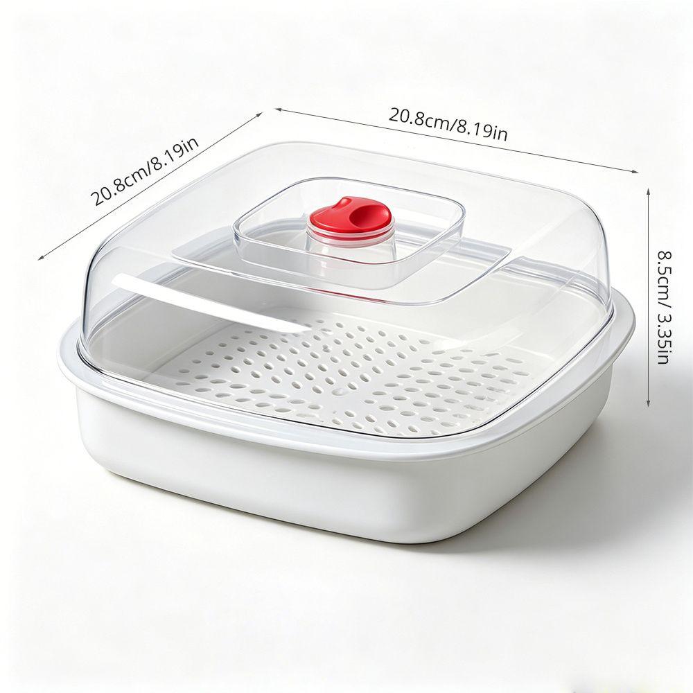 Food Grade Plastic Microwave Oven Steamer Box Microwave Vegetable Steamer  Daily Meal Preparation