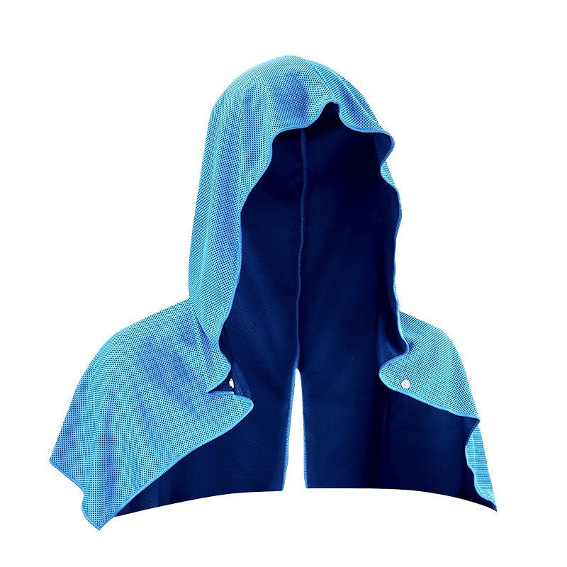 Hooded Cooling Sports Headband: Sun Protection, Sweat-Absorbent, Quick-Drying Shawl