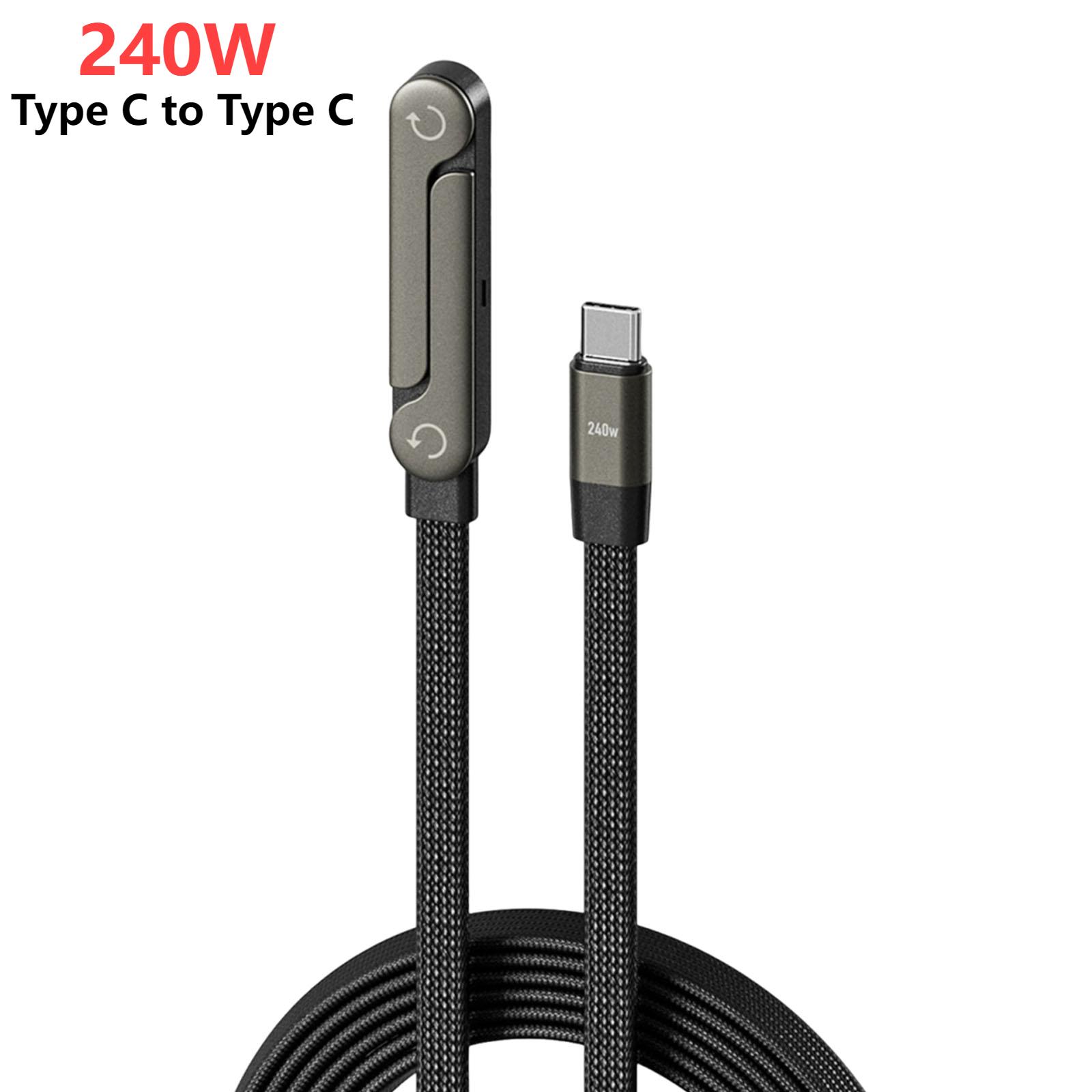 

Быстрая зарядка 240/65 В Складная подставка Кабель для передачи данных 2-в-1 Провод для данных Складная подставка для телефона и планшета Type-C на Type-C / USB-A на Type-C