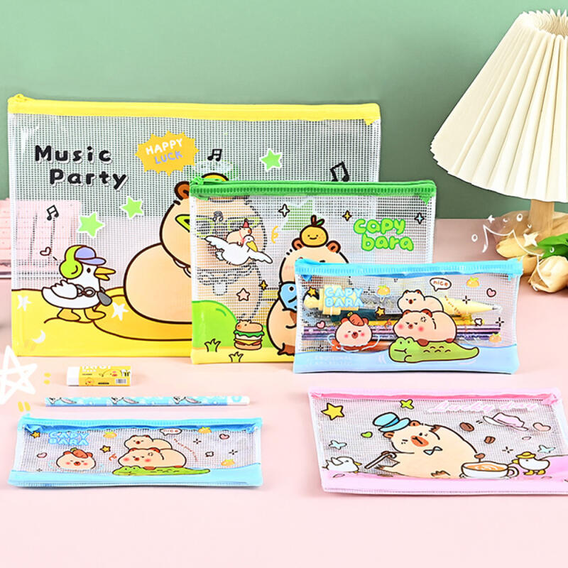 

Artfield Capybara PVC Big Mesh Pouch A5 Yellow