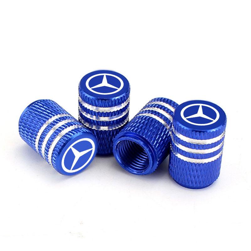 Car Tire Valve Cap Aluminum Tire Wheel Stem Air Valve Cap For Mercedes Benz B/C/E/S Class W203 W204 W205 W210 W211 W212 W221 CS1