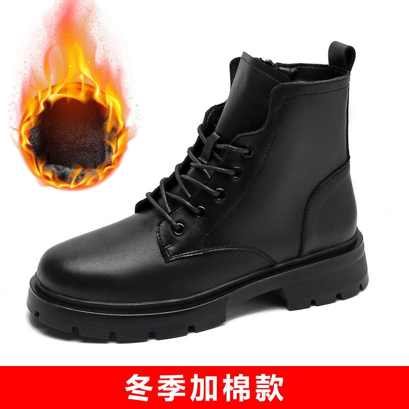 

Женские ботинки Мартина новые осенне-зимние универсальные бархатные короткие ботинки ретро платформа одинарные ботинки 40