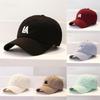 Cotton Baseball Cap For Women With Letter Embroidery Sun Protection For Spring Summer Casual Wear