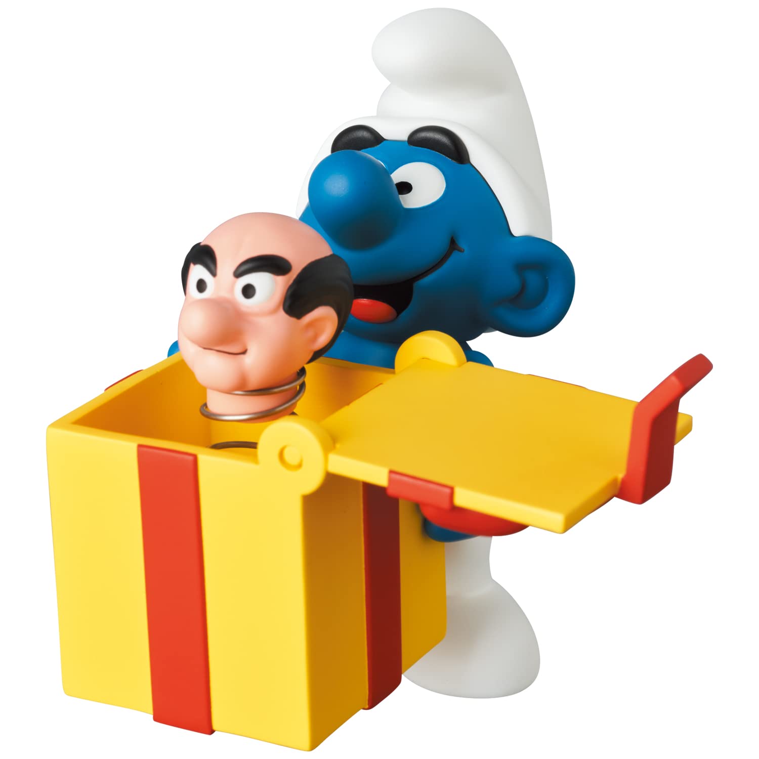 

UDF THE SMURFS SERIES 1 JOKEY with approximately 77mm finished figure BOX, tall, non-scale, painted,