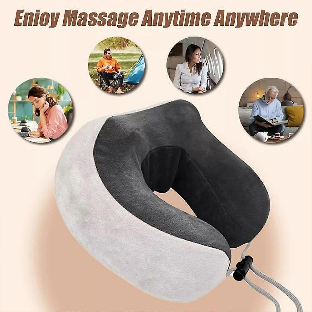 U-Shaped Massage Pillow, Electric Neck Massager, Portable Heated Kneading Massager