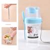 1PCS Portable Cereal Cup, Overnight Oats Container with Lid and SpoonFor Yogurt Salad, Fruit Oatmeal, Cereal, Overnight Oats, Br