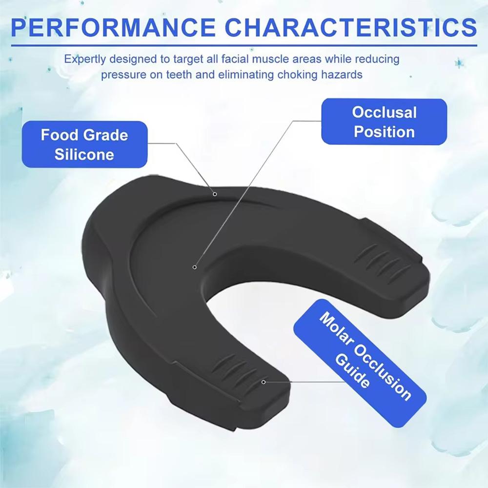 U Shape Facial Jaw Exerciser And Neck Toning Jawline For Men Women Face Muscle Trainin Resistance Double Chin Silicone Exercise