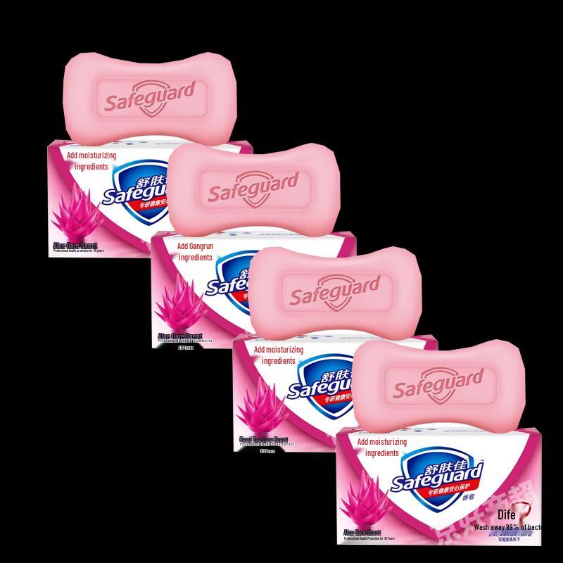 Safeguard Aloe Care Scent Bar Soap, 4x115g