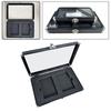 Trading Card Display Case Storage Box Portable Collection Aluminum Card Case Showcase for Sports Cards Collection Table Top