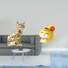 Animal Sculpture Cat And Snake Decorative Figurine Resin Art Ornament for Fireplace Shelf Table