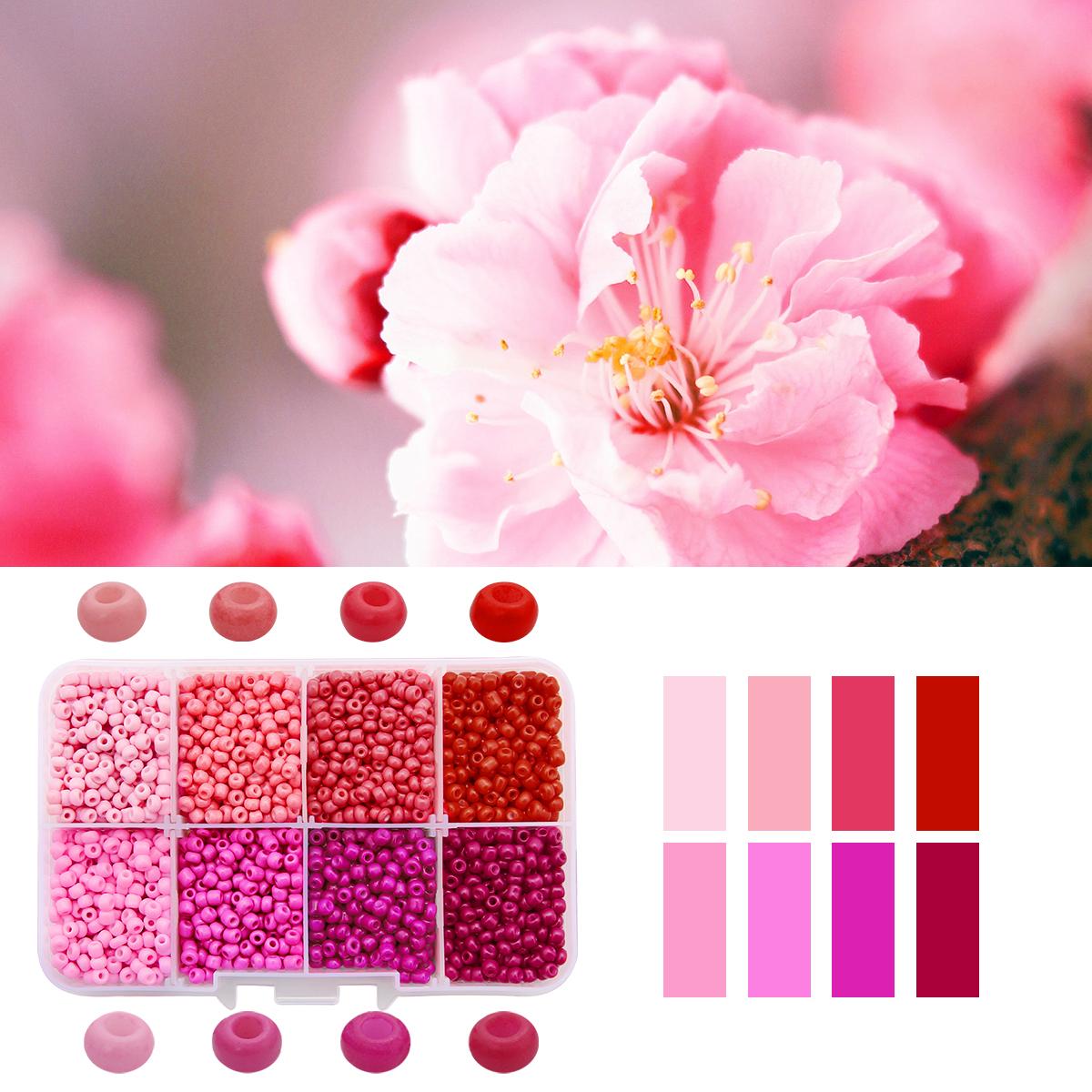 

3400 шт./комплект однотонного бісеру 3 мм для виготовлення ювелірних виробів браслет намисто своїми руками