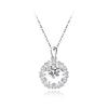 Douyin White Gold Luxury Pendant Women's Necklace - Simple, Versatile, Romantic Classic Clavicle Chain Design