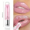 Pearlescent Glitter Plumping Lip Gloss Mirror Jelly Moisturizing Liquid Lipstick Clear Mermaid Pink Sexy Lip Tint Lips Cosmetics