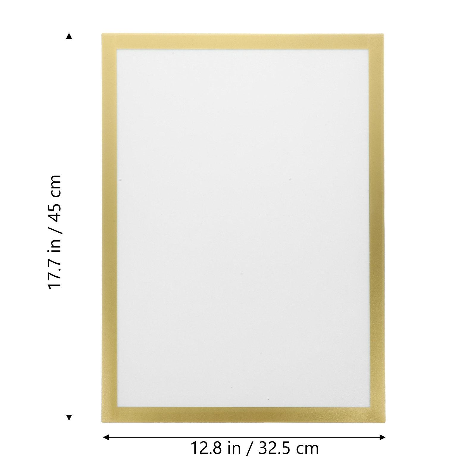 

Golden A3 Magnetic Picture Frame Self Adhesive Certificate Protector Business License Display Frame for Office Home Fridge золотистый