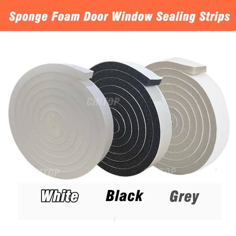 Wearable 4M Foam Self-adhesive Door Window Sealing Strip Sliding Dustproof Sponge Strip Home Soundproof Insulation Sealing Tape