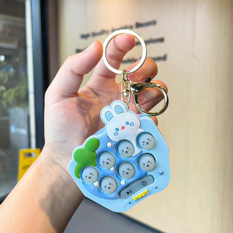 Mini Silicone Fun Whacamole Keychain For Car And Backpack Adorable Gift