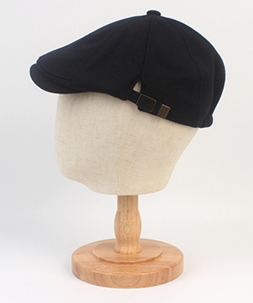 Yunibeosyeolkemiseuteuli Wool Side Belt Navy Hunting Cap