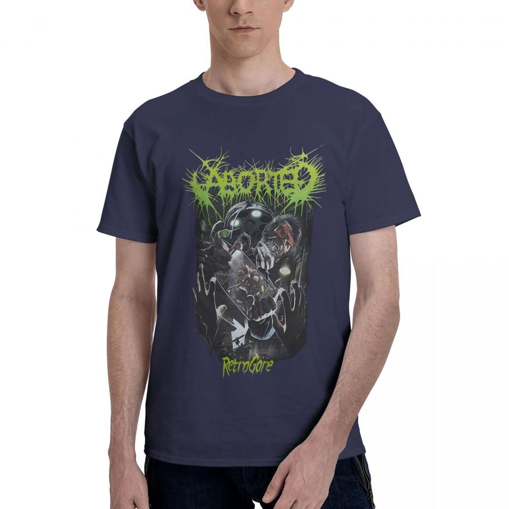 Aborted Band Retrogore A 100 Cotton Casual Breathable Confortable Tops Football Shirts 2025 Funny Gifts
