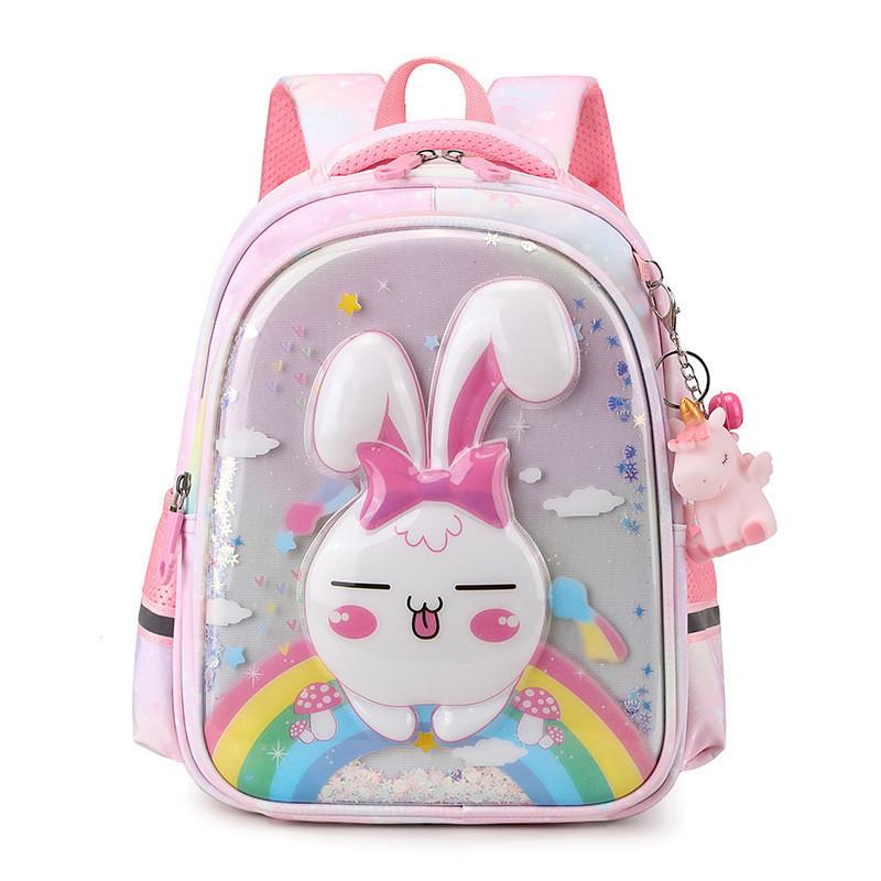 Adorable Cartoon Kids Backpack Large Capacity Nylon For Boys And Girls School Use